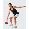image:imageG4Free Racerback Womens Workout Tank Tops Scoop Neck Hip Length Muscle Top Soft Loose Fit for Gym Athletic TanksBlack