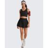 image:imageG4Free Racerback Womens Workout Tank Tops Scoop Neck Hip Length Muscle Top Soft Loose Fit for Gym Athletic TanksBlack