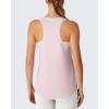 image:imageG4Free Racerback Womens Workout Tank Tops Scoop Neck Hip Length Muscle Top Soft Loose Fit for Gym Athletic TanksLight Pink