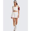 image:imageG4Free Racerback Womens Workout Tank Tops Scoop Neck Hip Length Muscle Top Soft Loose Fit for Gym Athletic TanksPure White