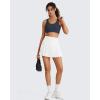 image:imageG4Free Ribbed Crewneck Sports Bras Padded for Women  Racerback Crop Tank Tops Workout Yoga Medium ImpactDark Navy