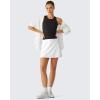 image:imageG4Free Ribbed Removable Built in Bra Workout Tank Tops for Women Soft Racerback High Neck Athletic Gym TanksBlack