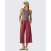 image:imageG4Free Ribbed Removable Built in Bra Workout Tank Tops for Women Soft Racerback High Neck Athletic Gym TanksTaupe
