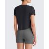 image:imageG4Free Skimetic Womens Workout Tops Batwing Sleeve Tees Loose Fit Athletic Gym Shirts Basic Yoga Tshirts Casual SummerBlack