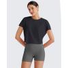 image:imageG4Free Skimetic Womens Workout Tops Batwing Sleeve Tees Loose Fit Athletic Gym Shirts Basic Yoga Tshirts Casual SummerBlack