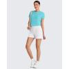 image:imageG4Free Skimetic Womens Workout Tops Batwing Sleeve Tees Loose Fit Athletic Gym Shirts Basic Yoga Tshirts Casual SummerLake Blue