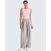 image:imageG4Free Skimetic Workout Tank Tops for Women Side Ruched Sleeveless High Neck Crop Top Summer Athletic Gym ShirtsPinkblush