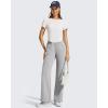 image:imageG4Free Womens Cropped Workout Tops Crewneck Short Sleeve TShirt Relaxed Fit Casual Athletic Waist Length TeesPure White