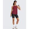 image:imageG4Free Workout Athletic Tank Tops for Women Racerback Lightweight Gym Pilates YBack Loose Fit Running Tanks TopBurgundy