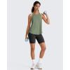 image:imageG4Free Workout Athletic Tank Tops for Women Racerback Lightweight Gym Pilates YBack Loose Fit Running Tanks TopGreen Gray