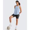 image:imageG4Free Workout Athletic Tank Tops for Women Racerback Lightweight Gym Pilates YBack Loose Fit Running Tanks TopLight Denim