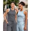 image:imageG4Free Workout Tank Tops for Women Slim Fitted Racerback Ribbed Athletic Gym Yoga Tanks Summer CasualDark Gray