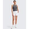 image:imageG4Free Workout Tank Tops for Women Slim Fitted Racerback Ribbed Athletic Gym Yoga Tanks Summer CasualDark Gray