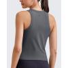 image:imageG4Free Workout Tank Tops for Women Slim Fitted Racerback Ribbed Athletic Gym Yoga Tanks Summer CasualDark Gray