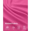 image:imageG4Free Workout Tank Tops for Women Slim Fitted Racerback Ribbed Athletic Gym Yoga Tanks Summer CasualHot Pinkrosy Pink