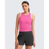 image:imageG4Free Workout Tank Tops for Women Slim Fitted Racerback Ribbed Athletic Gym Yoga Tanks Summer CasualHot Pinkrosy Pink