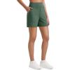 image:imageG4Free EverGoing Womens Athletic Shorts High Waisted 4  5 Running Yoga Summer Casual Shorts with PocketsDark Forest Green