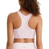 image:imageG4Free Ribbed Crewneck Sports Bras Padded for Women  Racerback Crop Tank Tops Workout Yoga Medium ImpactBlush
