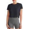image:imageG4Free Skimetic Womens Workout Tops Batwing Sleeve Tees Loose Fit Athletic Gym Shirts Basic Yoga Tshirts Casual SummerBlack