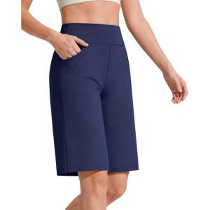 image:imageG4Free EverGoing Bermuda Shorts for Women 10  High Waisted Knee Length Athletic Casual Shorts with PocketsRoyal Blue
