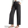 image:imageG4Free BareFeel Ankle Length Yoga Pants for Women High Stretch Waist Casual Dress Pants with Pockets 252729Black