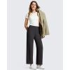 image:imageG4Free BareFeel Ankle Length Yoga Pants for Women High Stretch Waist Casual Dress Pants with Pockets 252729Black