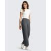 image:imageG4Free BareFeel Ankle Length Yoga Pants for Women High Stretch Waist Casual Dress Pants with Pockets 252729Dark Gray