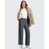 image:imageG4Free BareFeel Ankle Length Yoga Pants for Women High Stretch Waist Casual Dress Pants with Pockets 252729Dark Gray