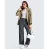 image:imageG4Free BareFeel Ankle Length Yoga Pants for Women High Stretch Waist Casual Dress Pants with Pockets 252729Dark Gray