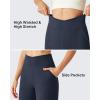 image:imageG4Free BareFeel Ankle Length Yoga Pants for Women High Stretch Waist Casual Dress Pants with Pockets 252729Dark Navy