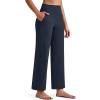 image:imageG4Free BareFeel Ankle Length Yoga Pants for Women High Stretch Waist Casual Dress Pants with Pockets 252729Dark Navy