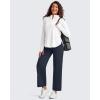 image:imageG4Free BareFeel Ankle Length Yoga Pants for Women High Stretch Waist Casual Dress Pants with Pockets 252729Dark Navy