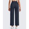 image:imageG4Free BareFeel Ankle Length Yoga Pants for Women High Stretch Waist Casual Dress Pants with Pockets 252729Dark Navy