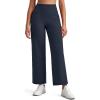 image:imageG4Free BareFeel Ankle Length Yoga Pants for Women High Stretch Waist Casual Dress Pants with Pockets 252729Dark Navy