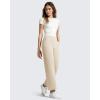 image:imageG4Free BareFeel Ankle Length Yoga Pants for Women High Stretch Waist Casual Dress Pants with Pockets 252729Light Khaki