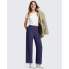 image:imageG4Free BareFeel Ankle Length Yoga Pants for Women High Stretch Waist Casual Dress Pants with Pockets 252729Royal Blue