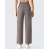 image:imageG4Free BareFeel Ankle Length Yoga Pants for Women High Stretch Waist Casual Dress Pants with Pockets 252729Taupe