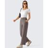 image:imageG4Free BareFeel Ankle Length Yoga Pants for Women High Stretch Waist Casual Dress Pants with Pockets 252729Taupe