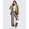 image:imageG4Free BareFeel Ankle Length Yoga Pants for Women High Stretch Waist Casual Dress Pants with Pockets 252729Taupe