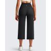 image:imageG4Free BareFeel High Stretch Capri Yoga Pants for Women Soft Wide Leg Pants High Waist Casual Capris with Pockets 212325Black