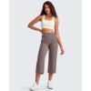 image:imageG4Free BareFeel High Stretch Capri Yoga Pants for Women Soft Wide Leg Pants High Waist Casual Capris with Pockets 212325Taupe
