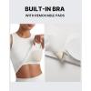 image:imageG4Free Workout Tank Tops for Women Slim Fitted Racerback Ribbed Athletic Gym Yoga Tanks Summer CasualPure White