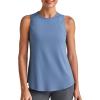 image:imageG4Free Lightweight Workout Tank Tops for Women High Neck Athletic Long Tanks Sleeveless Summer Running Gym ShirtsDusty Blue