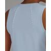 image:imageG4Free Lightweight Workout Tank Tops for Women High Neck Athletic Long Tanks Sleeveless Summer Running Gym ShirtsLight Denim