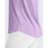 image:imageG4Free Lightweight Workout Tank Tops for Women High Neck Athletic Long Tanks Sleeveless Summer Running Gym ShirtsLight Purple