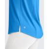 image:imageG4Free Lightweight Workout Tank Tops for Women High Neck Athletic Long Tanks Sleeveless Summer Running Gym ShirtsOcean Blue