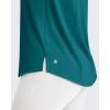 image:imageG4Free Lightweight Workout Tank Tops for Women High Neck Athletic Long Tanks Sleeveless Summer Running Gym ShirtsTeal