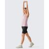 image:imageG4Free Lyocell Side Slits Womens Workout Tank Tops Soft Loose Fit High Neck Athletic Tanks Stretch Gym Running TopLight Pink
