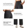 image:imageG4Free EverGoing Wide Leg Ankle Pants for Women 78 Length Yoga Dress Pants High Waist Stretch with Pockets Casual WorkCharcoal Heather