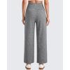 image:imageG4Free EverGoing Wide Leg Ankle Pants for Women 78 Length Yoga Dress Pants High Waist Stretch with Pockets Casual WorkGray Heather